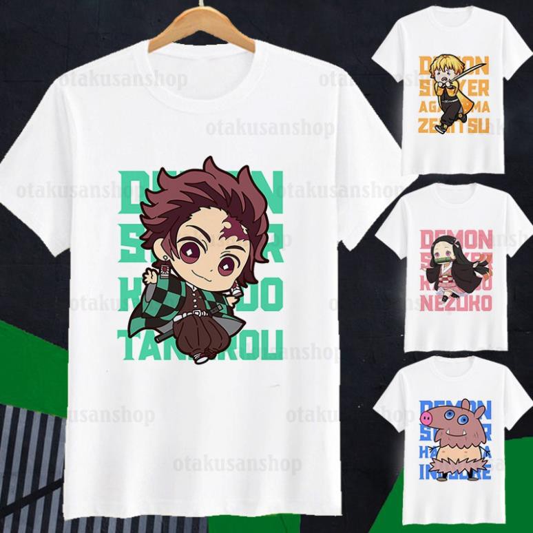 RẺ VÔ ĐỊCH- Áo thun Kimetsu no Yaiba Chibi ngắn tay