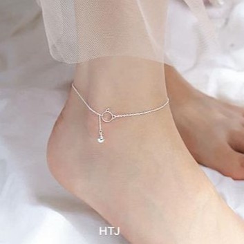 [Mã FARSSTGRE giảm 5K đơn bất kỳ] Lắc chân bạc ta, lắc chân mèo gắn chuông bibi silver xinh xắn