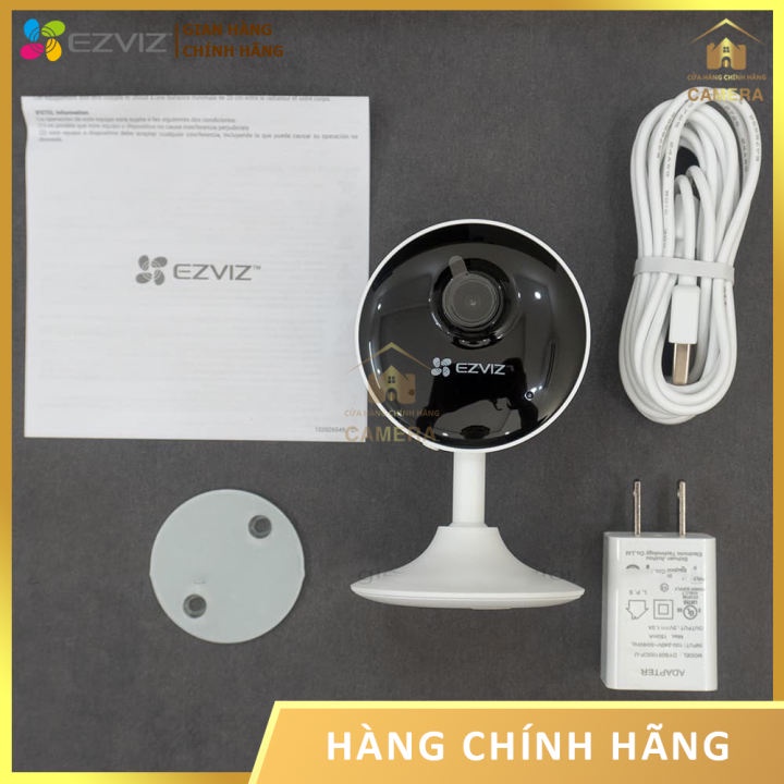 [Bảo Hành 2 Năm] Camera Wifi EZVIZ C1C 2.0MP - Đàm Thoại Hai Chiều, Ống Kính Góc Rộng, Tầm Nhìn Ban Đêm