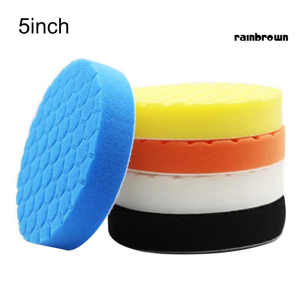 5 Miếng Xốp Tròn Đánh Bóng Xe Hơi 3 / 4 / 5 / 6 / 7inch