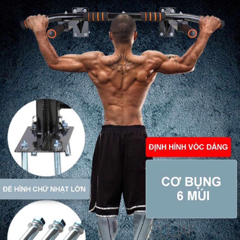 XÀ ĐƠN-XÀ KÉP GẮN TƯỜNG ĐA NĂNG, PHÒNG GYM Thu Nhỏ Tại Nhà Gắn Cửa, Chính Hãng Cao Cấp  Kích Thước Tùy Chỉnh Phù Hợp(Đ4)