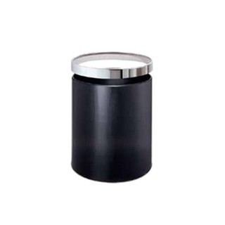 Thùng rác inox không nắp 5L màu đen thương hiệu Uman - Hàng nhập khẩu