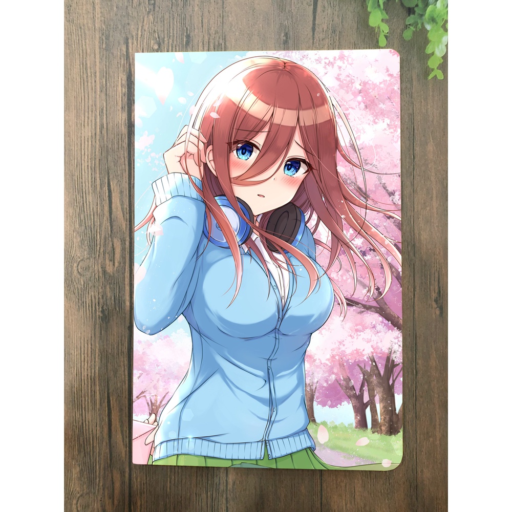 Vở in hình theo yêu cầu anime manga game TokyooRevengerss genshin impact hình kute dễ thương khủng long molang/ vở viết