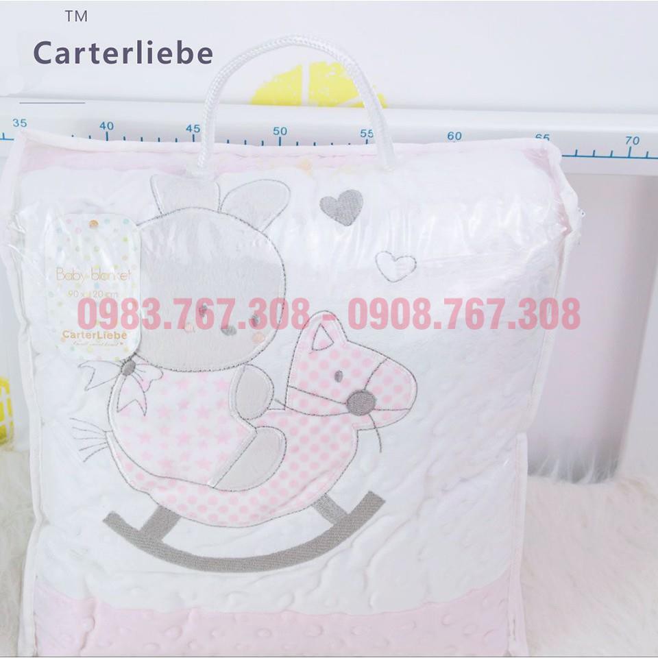 Chăn Carter Liebie Lót Lông Cho Bé, Chăn Băng Lông Cho Bé Mềm Mại - Kích thước: 90x120cm