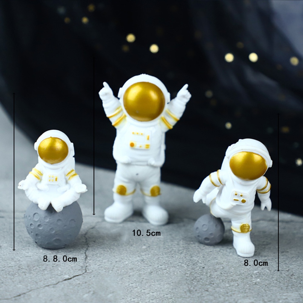 Set 3 Mô Hình Búp Bê Phi Hành Gia Vũ Trụ Galaxy Sáng Tạo