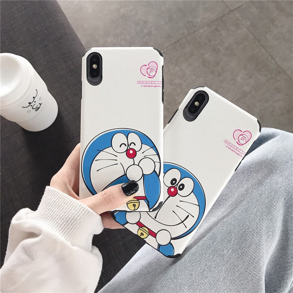 Ốp Lưng Iphone Da IMD chống bẩn, chống sốc Doraemon 2 - D029