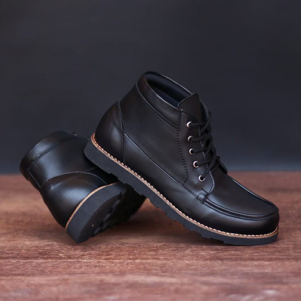 Giày boot da phong cách trẻ trung cá tính dành cho nam