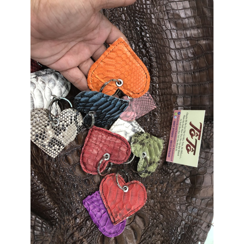 Rẻ Vô Địch - Móc khoá da trăn Thật 100%