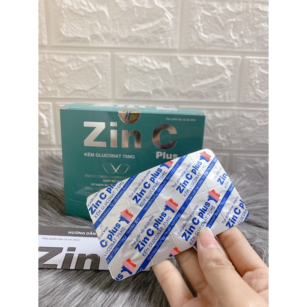 Viên uống ZINC PLUS - giúp bổ sung kẽm cho cơ thể hộp 100 viên