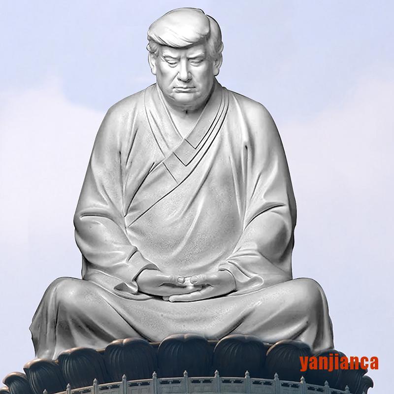 Mô Hình Tượng Phật Tổ Tổ Tổng Thống Trump Donald Bằng Nhựa Resin Dùng Trang Trí Nhà Cửa