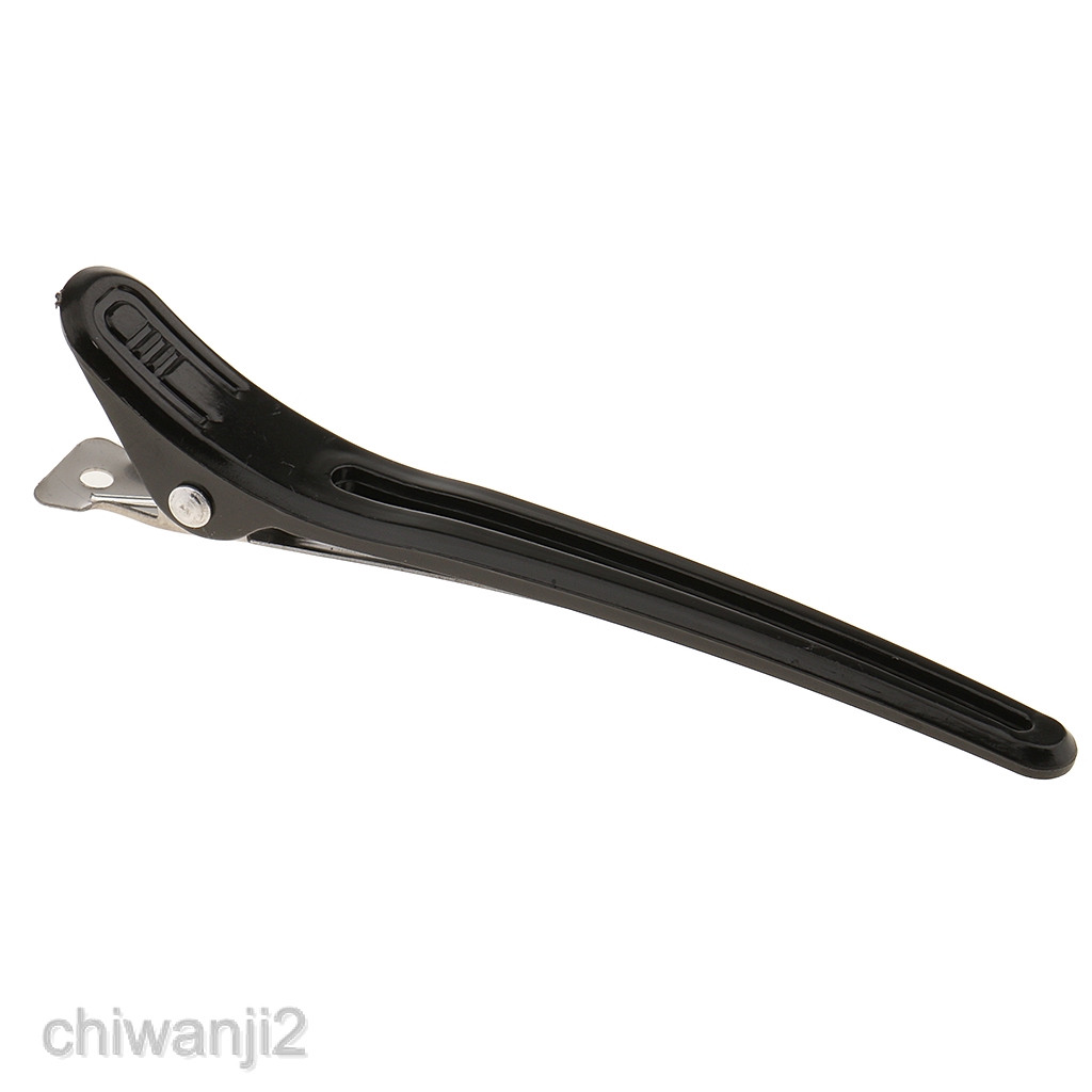Set 2 Kẹp Tóc Màu Đen Chuyên Dụng Cho Salon Làm Tóc