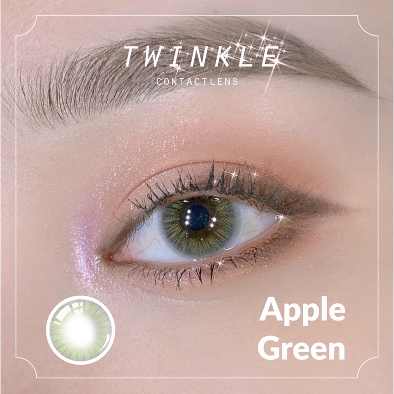 Kính áp tròng Apple Green Lens Twinkle