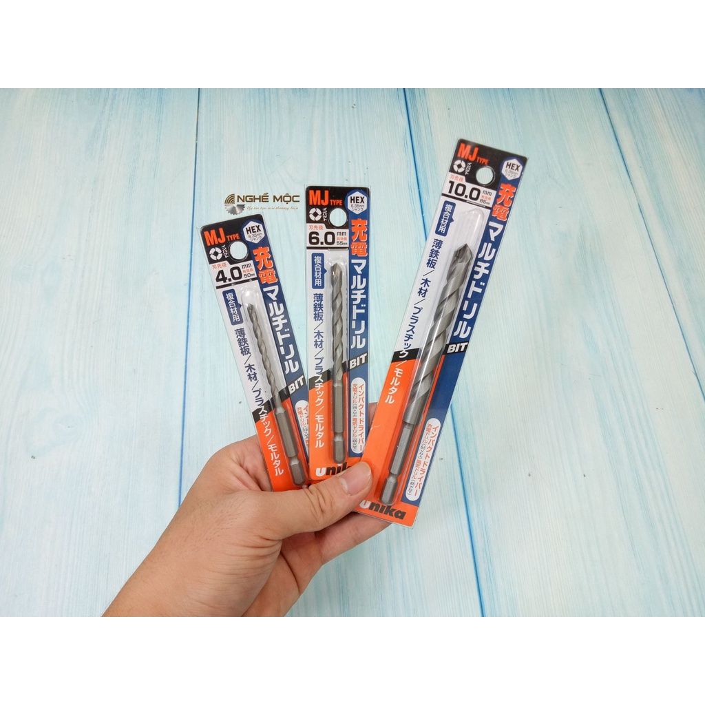 Mũi khoan Unika MJ chân lục giác mũi khoan đa năng Unika chính hãng