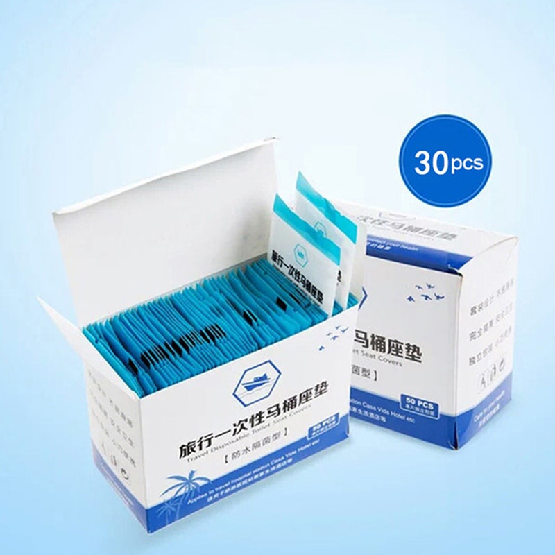 Túi 6-50 tấm lót bệ ngồi bồn cầu an toàn di động chống thấm nước cho hoạt động ngoài trời