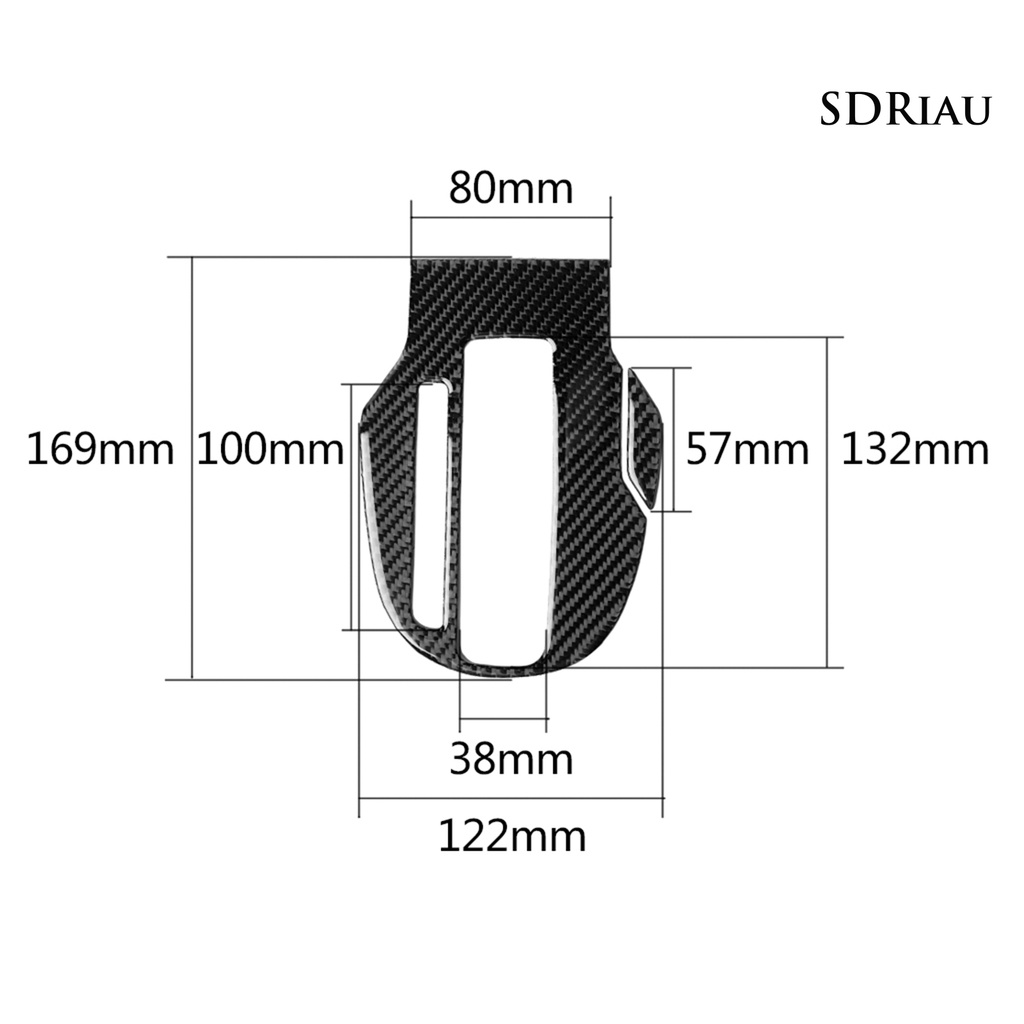 Bộ 2 Miếng Dán Trang Trí Bảng Điều Khiển Cần Số Xe Hơi Honda FIT JAZZ 2014-2018