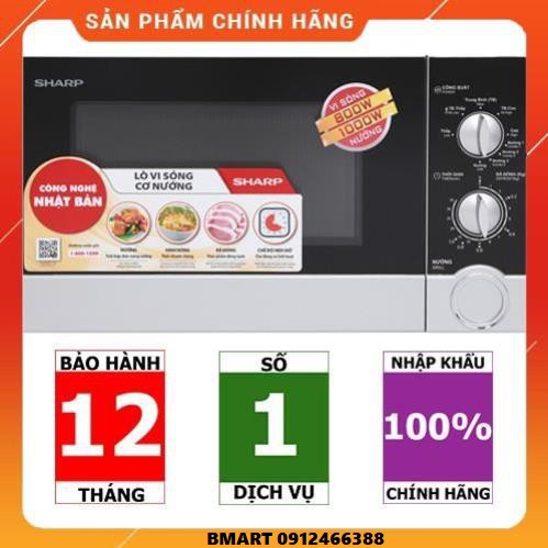 [Chính hãng - FreeShip] Lò vi sóng Sharp có nướng RG223VNS | RG225VNS | RG228VNS | RG322VNS 23L, 800W (Bảo hành 1 năm)