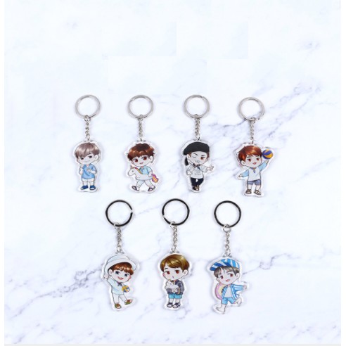 [BTS] Móc khóa - móc treo chibi Summer Package BTS