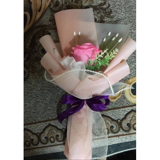 Bó hoa hồng sáp 1 bông