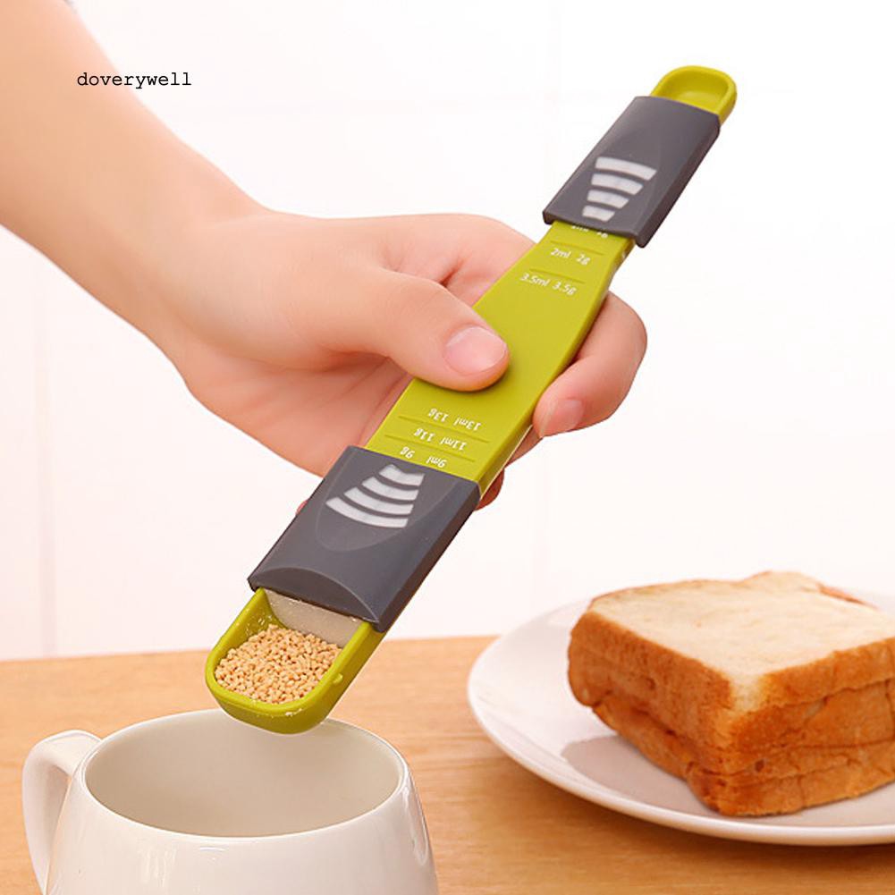 Muỗng đo lường 2 đầu bằng nhựa tiện lợi cho nhà bếp