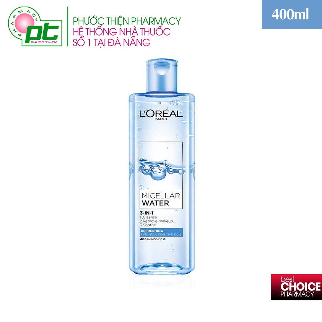 LOREAL Paris Nước Tẩy Trang Cho Da Dầu Hỗn Hợp Micellar Water Refreshing | BigBuy360 - bigbuy360.vn