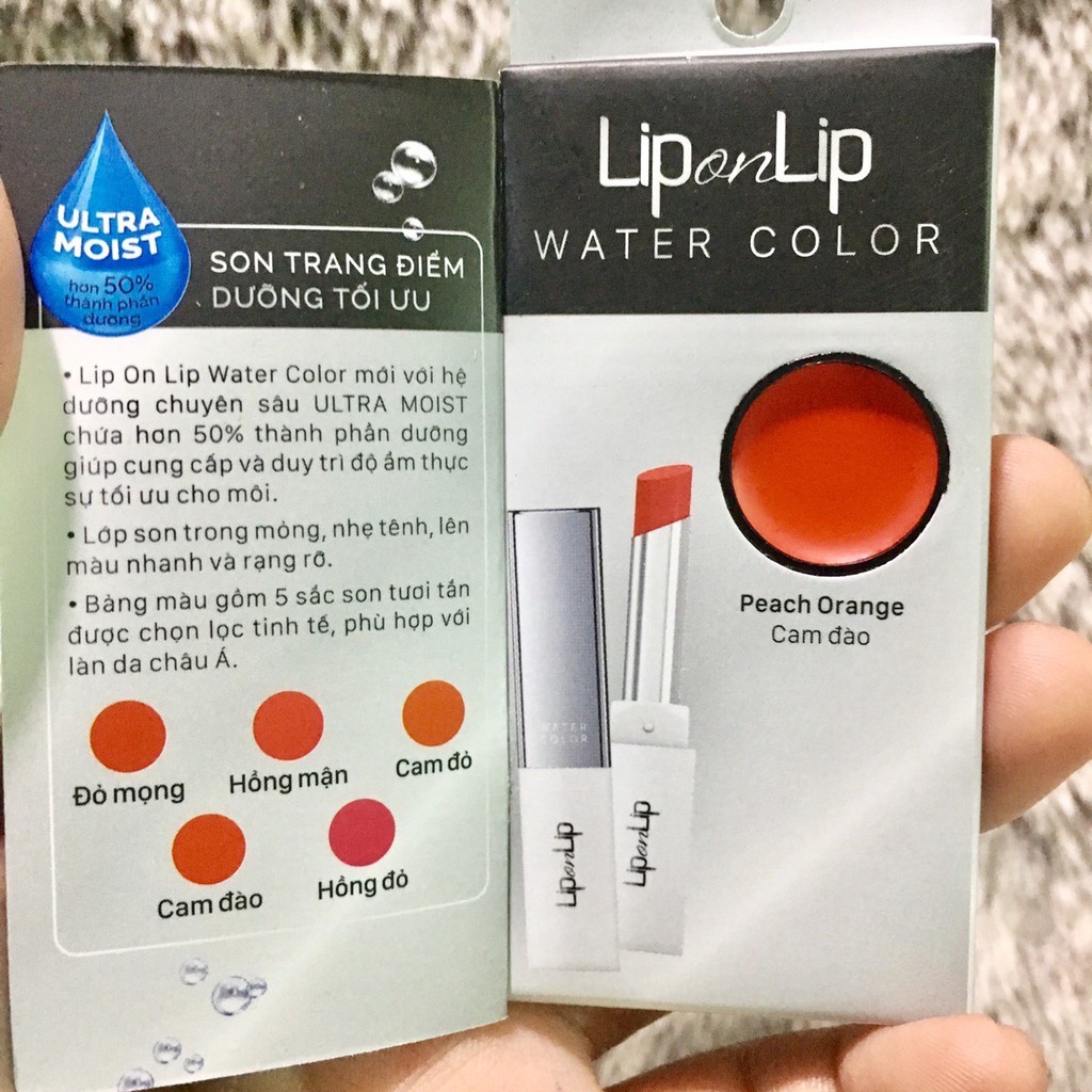 [Khuyến mãi] Sample son Son trang điểm dưỡng tối ưu Lip On Lip Water Color 0.5g