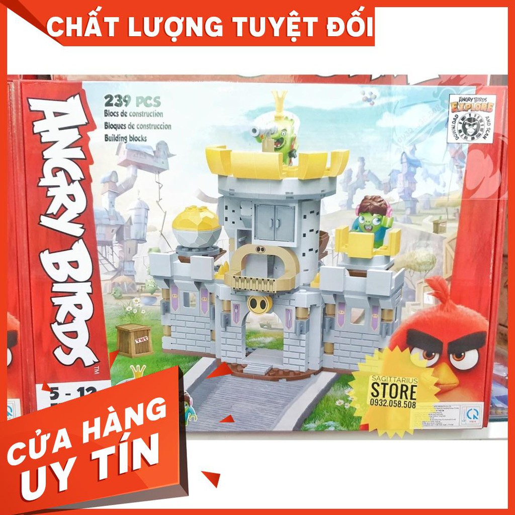 Lego Angry Birds EK-81008 Lắp Ráp Lâu Đài Phòng Thủ ( 239 Mảnh ) [Luôn Có Sẵn]