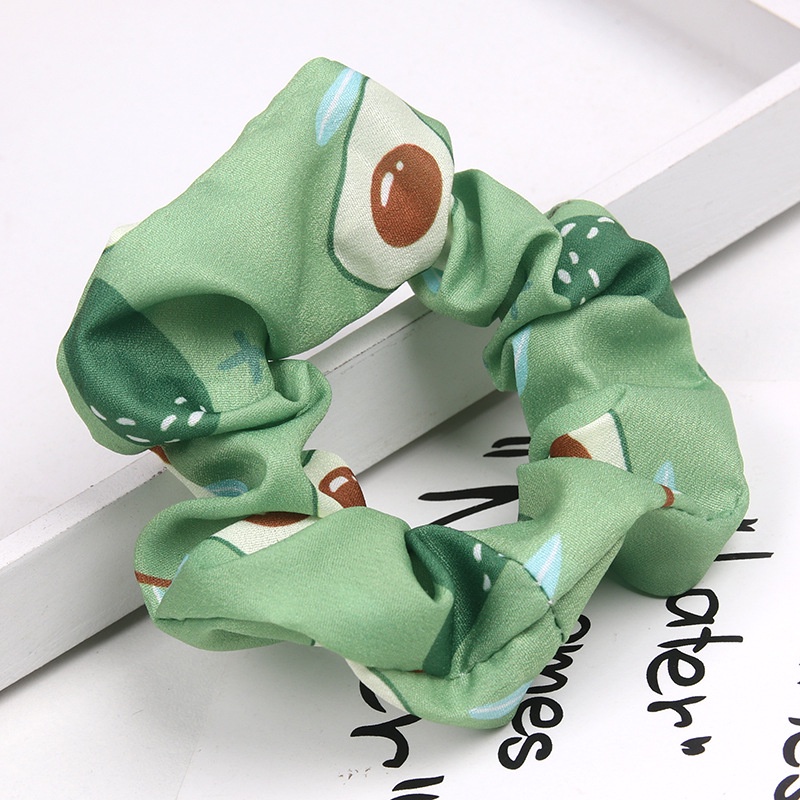 Scrunchies dây cột tóc hoa quả loại to đẹp