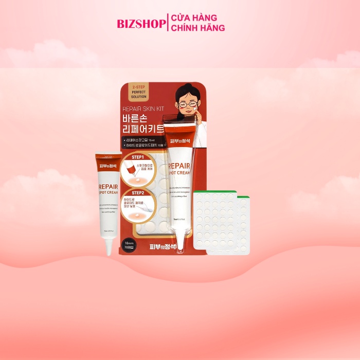 Bộ ngừa mụn trứng cá Repair Skin Kit nhập khẩu chính hãng Hàn Quốc