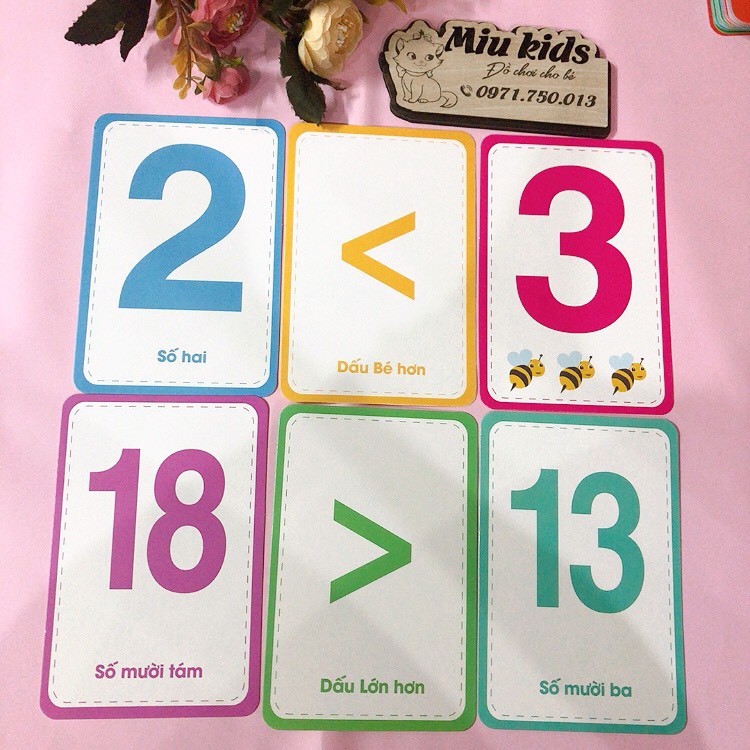 Bộ thẻ flashcard cho bé học bảng chữ cái và số, bộ thẻ tập đánh vần cho bé kích thước 10x15cm
