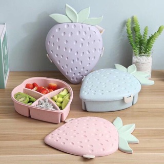 Hộp mứt quả dâu xinh combo 3 cái