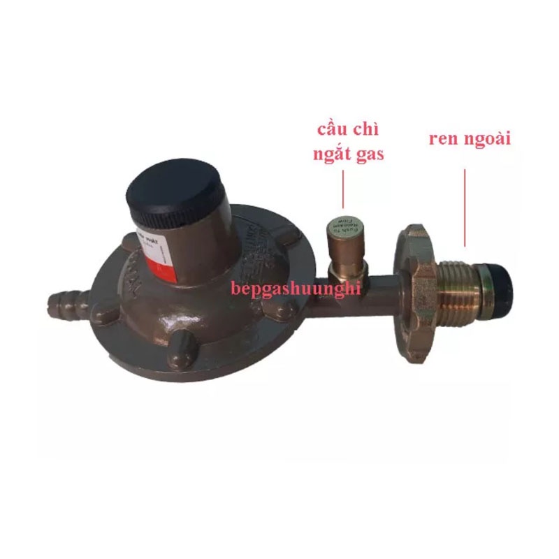 Bộ van gas tự động ,áp thấp Nasonal NA-666, Dây dẫn gas VN, van bình gas xám vàng