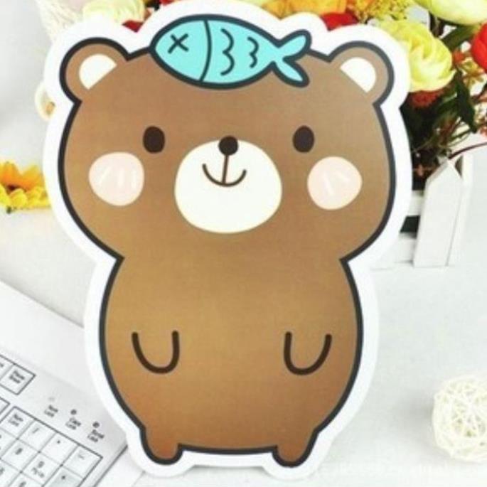 [ HÀNG HOT ] Lót chuột - Bàn di chuột - Pad chuột hình gấu dễ thương - AQ Shop