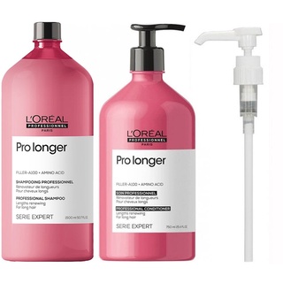 Dầu gội + Dầu xả L'Oreal Professionnel Serie Expert Pro Longer làm dày và chắc khỏe cho mái tóc dài bị mỏng