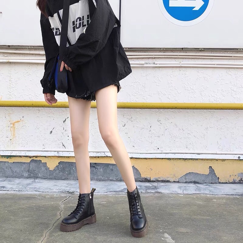 BOOT CỔ CAO ĐẾ ĐỘN 4CM PHONG CÁCH DR.MARTEN