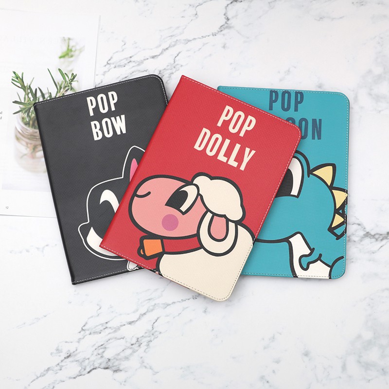 Fast Sleep Wake up Cute Cartoon Pattern PU Leather case For iPad air 1 2 | BigBuy360 - bigbuy360.vn
