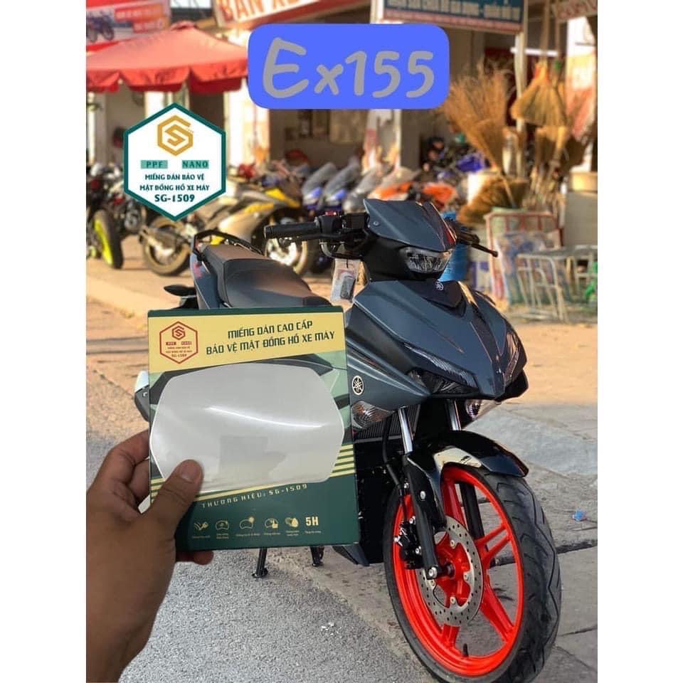 Ppf exciter 155, miếng dán ppf mặt đồng hồ xe exciter 155 vva, bảo vệ và chống trầy toàn diện mặt đồng hồ xe yamaha