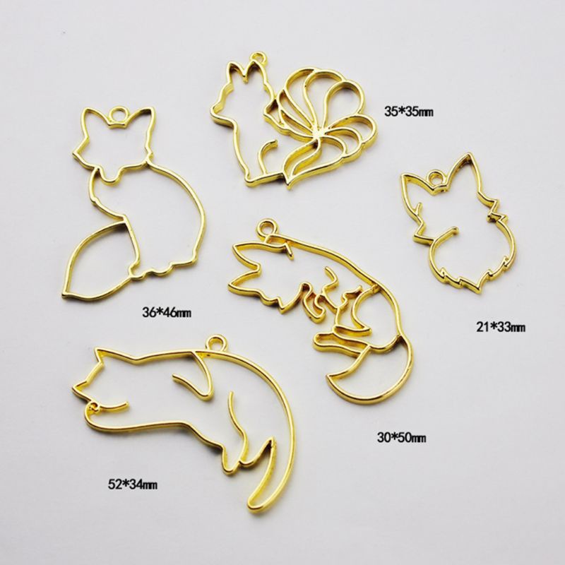 Khuôn Làm Trang Sức Hình Mèo Kitty / Cáo Gọn Nhẹ DIY