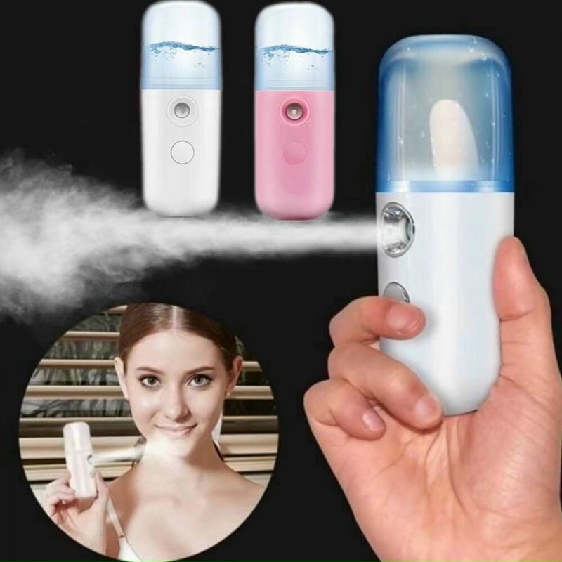 Máy Phun Sương Xông Hơi Mặt NaNo Mini Cầm Tay Hỗ Trợ Dưỡng Da Cấp Nước Tối Đa - Loại xịn