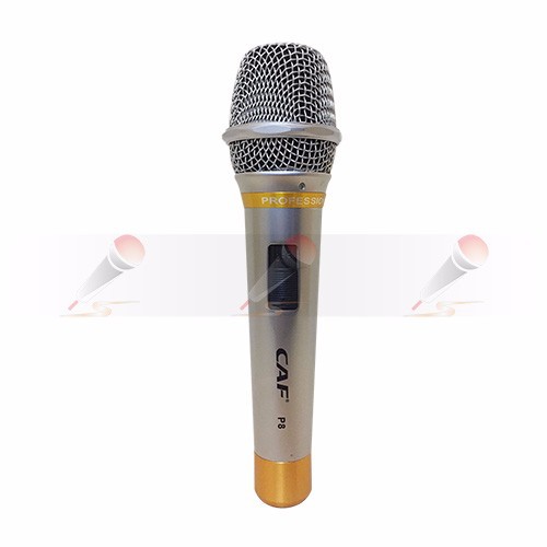 Micro karaoke cao cấp CAF P8 mic caf p8 có dây