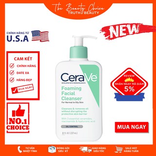 Sữa rửa mặt CeraVe Foaming Facial Cleanser (237mL)