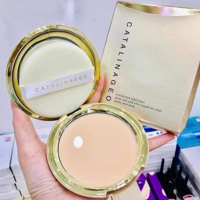 Phấn phủ Geo vàng Catalina Geo Pact - SIÊU MỊN HÀN QUỐC CS55-HÀNG CHÍNH HÃNG