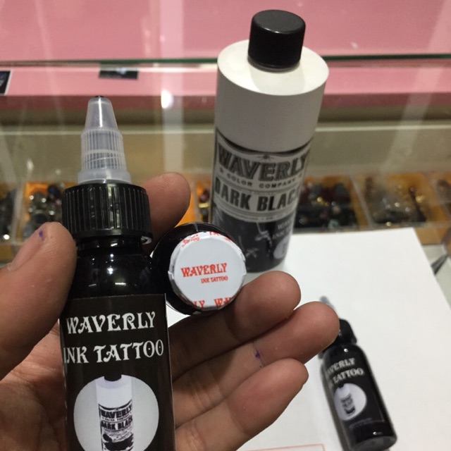 Mực xăm Waverly đen bóng: 30ml( hàng có sẵn)