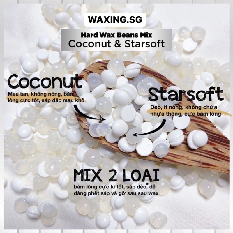 01Kg Sáp Wax Lông Nóng Cao Cấp Siêu Bám Lông, Sáp Tẩy Râu, Nách, Tay Chân Tặng Kèm Mỡ Trăn và Que Phết Sáp