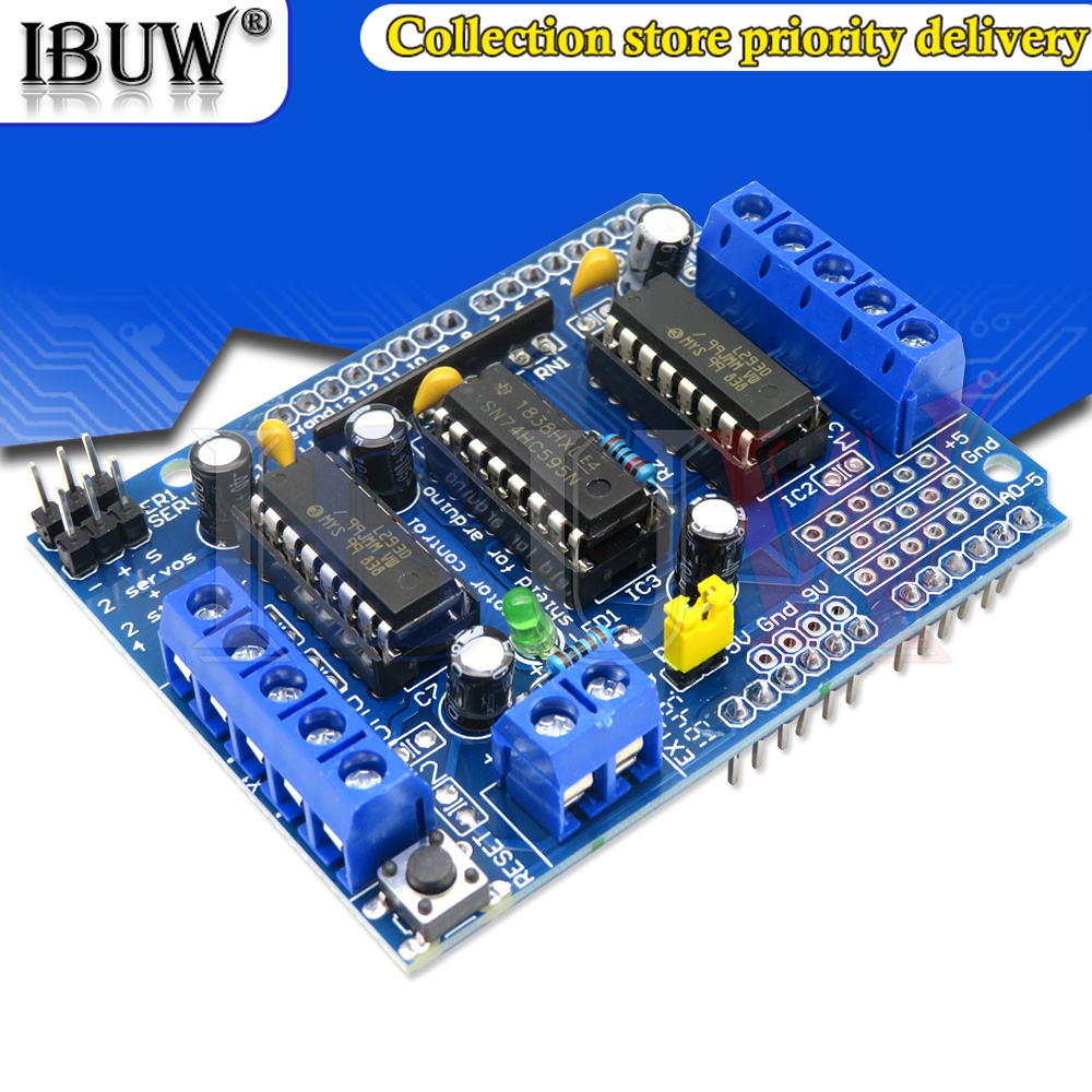 1 Bản Mạch Điều Khiển Động Cơ L293D Cho Arduino
