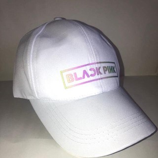 Mũ lưỡi trai trắng phản quang blackpink