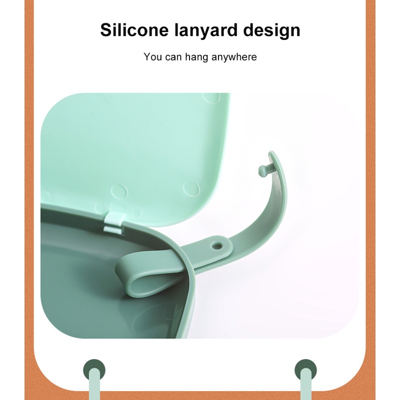 Hộp Đựng Khẩu Trang Tạm Thời Chống Bụi Không Ô Nhiễm Có Kẹp Tiện Dụng