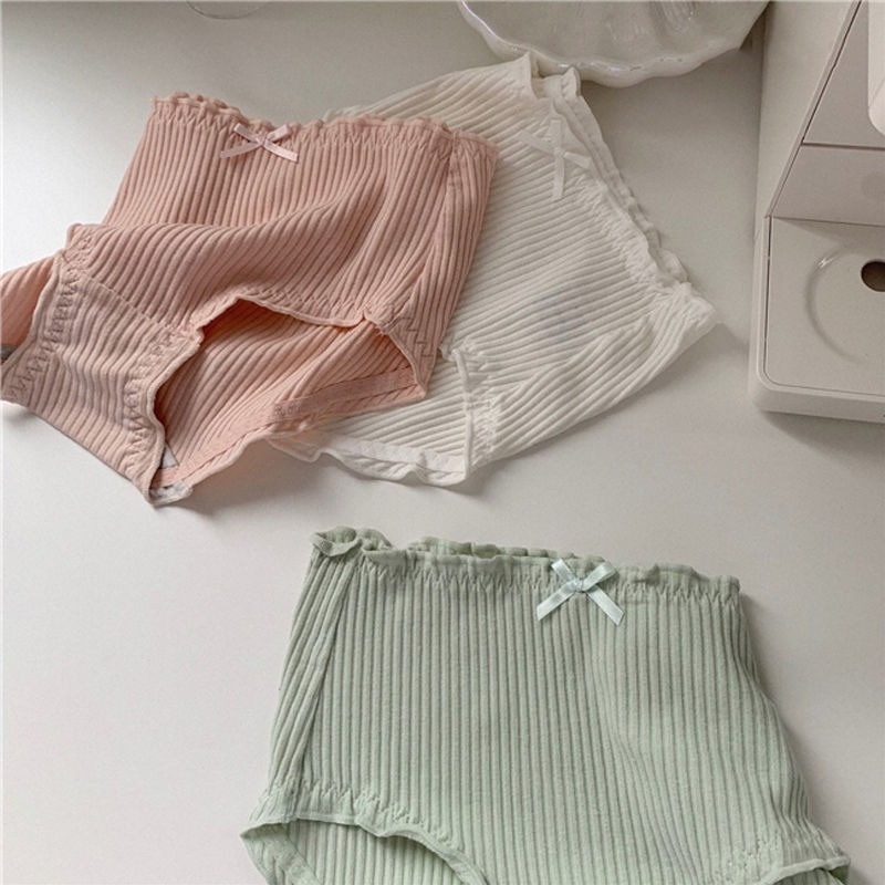 Quần Lót cotton Lưng Vừa Không Đường May Kháng Khuẩn Thoải Mái Cho Nữ