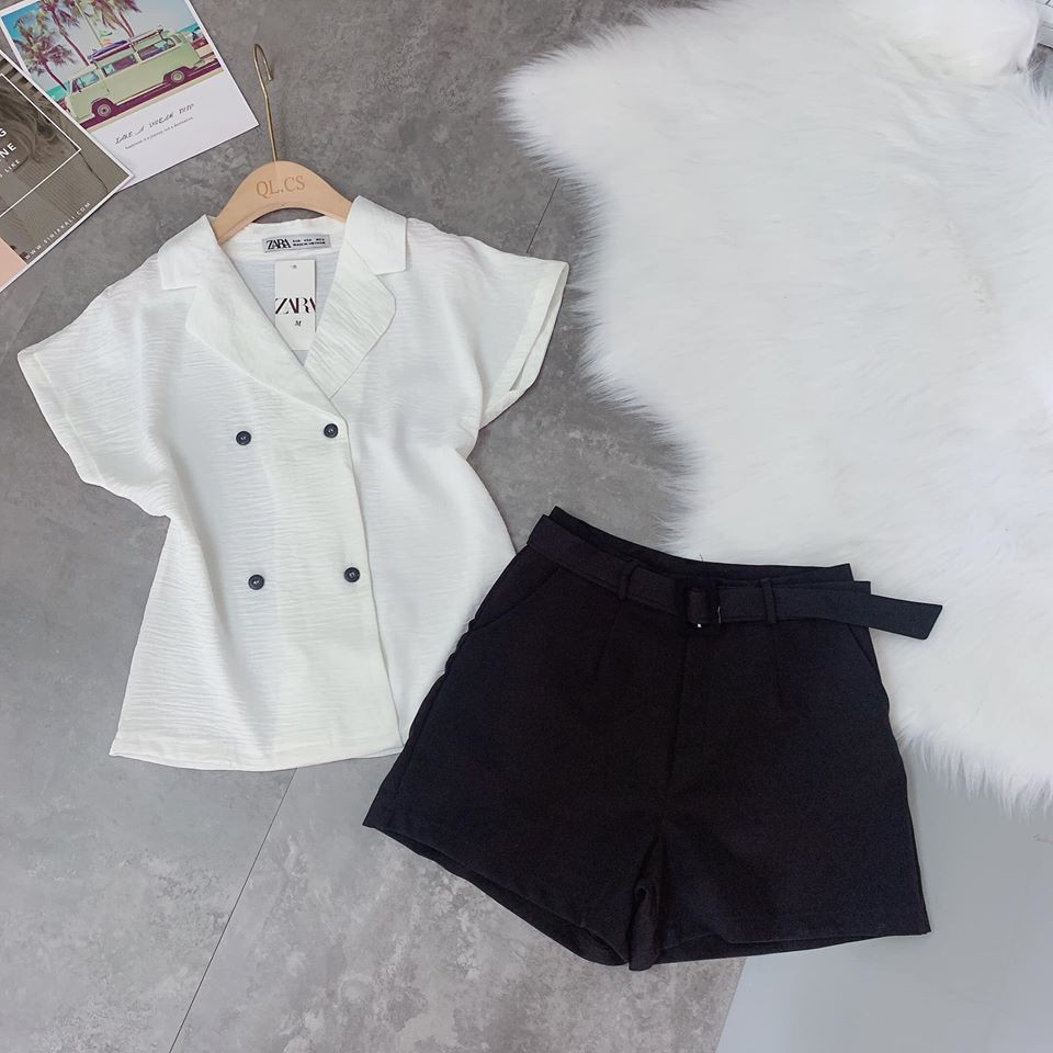 Set Áo kiểu kèm quần đũi