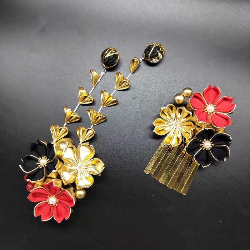 Kẹp tóc Kanzashi Lolita - Cosplay