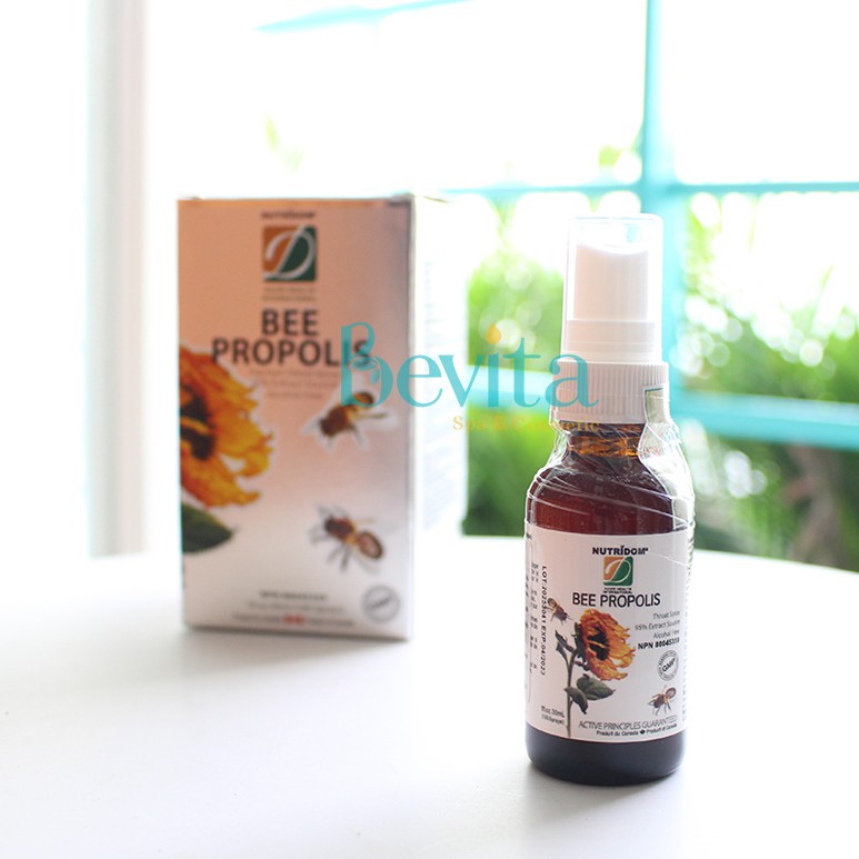[Giảm Ho Rất Hiệu Quả] Xịt Keo Ong Giảm Ho David Health Bee Propolis 30ml, Giảm Viêm Họng Nhiệt Miệng - Bevita